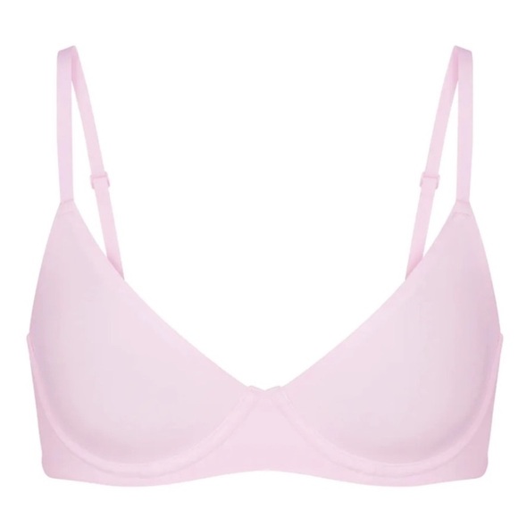 SKIMS Fits Everybody Unlined Demi Bra in Cherry Blossom size 32DDDD NWT - Picture 5 of 6